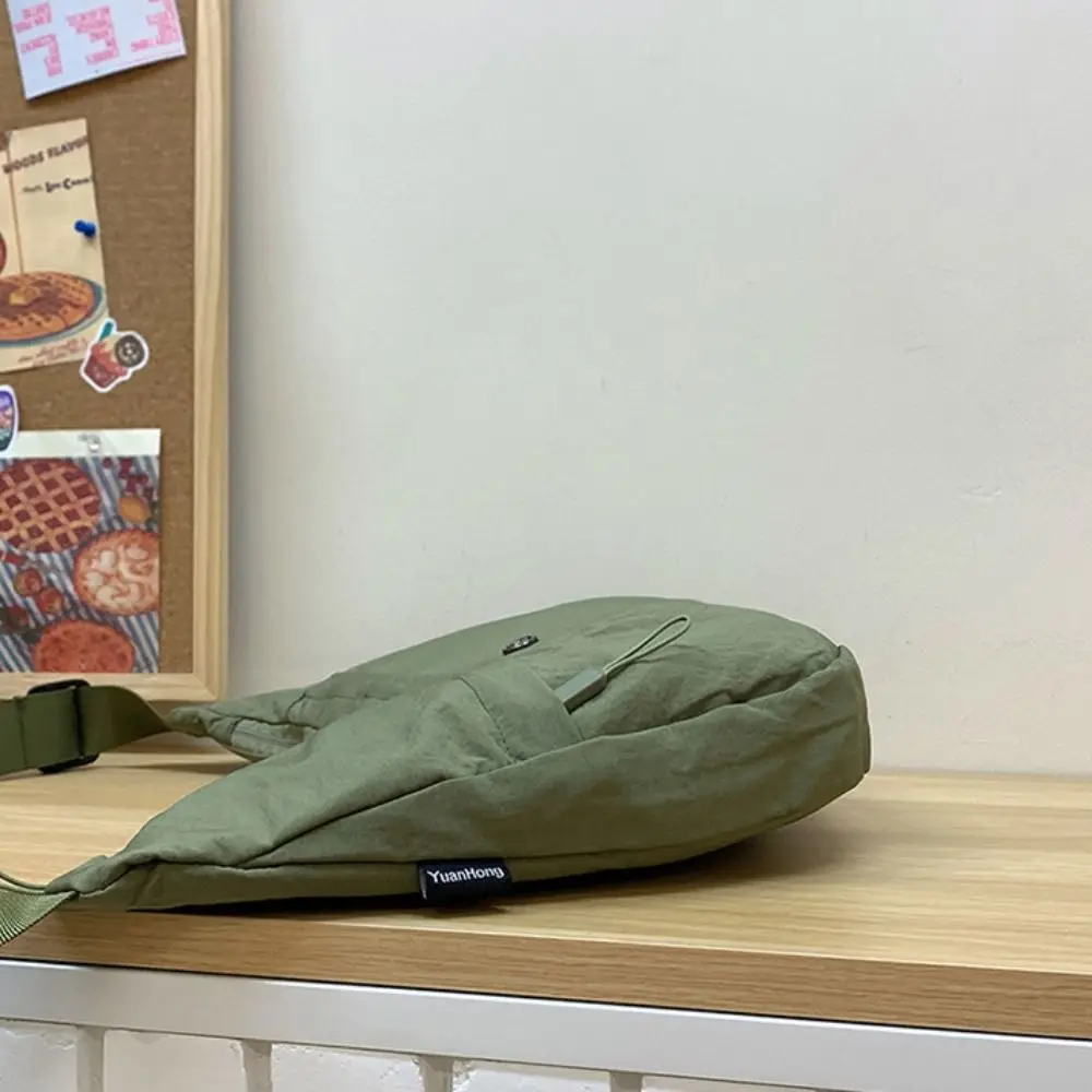 

Portable Korean Style Nylon Crossbody Bag Canvas Large Capacity Oxford Cloth Shoulder Bag Handbag Pure Color Dumpling Bag Travel