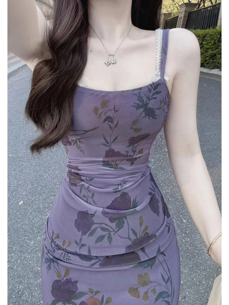Summer Floral Print ter Dr Women's ature High Waist Beach Vaion Ele Waist Cinching Fairy Long Skirt