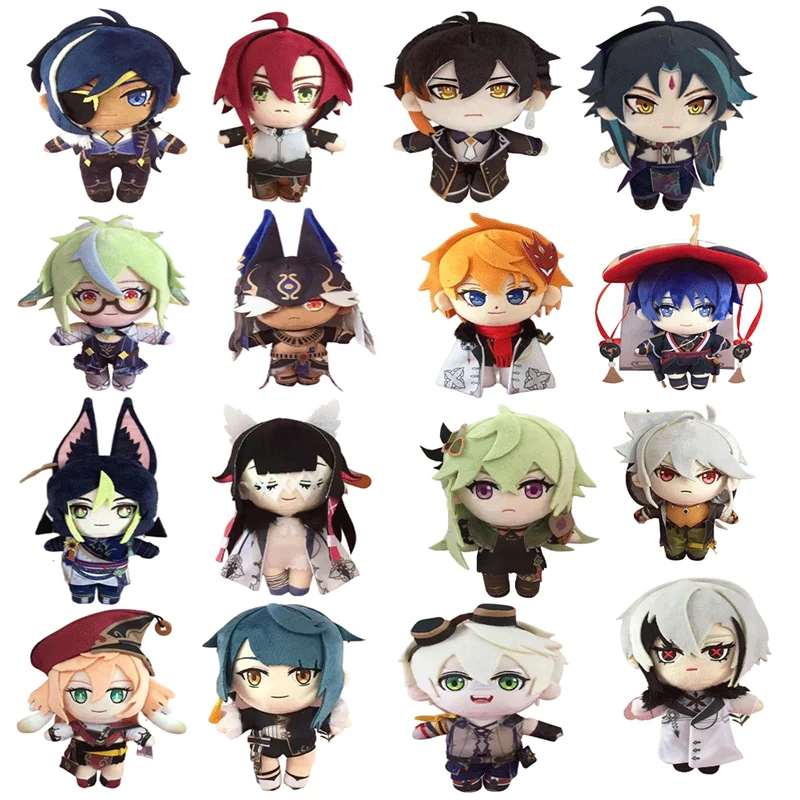 

Genshin Impact Plush Scaramouche Shikanoin Heizou Kamisato Ayato Yae Miko Keqing Shenhe Raiden YunJin Soft Doll Kids Gifts