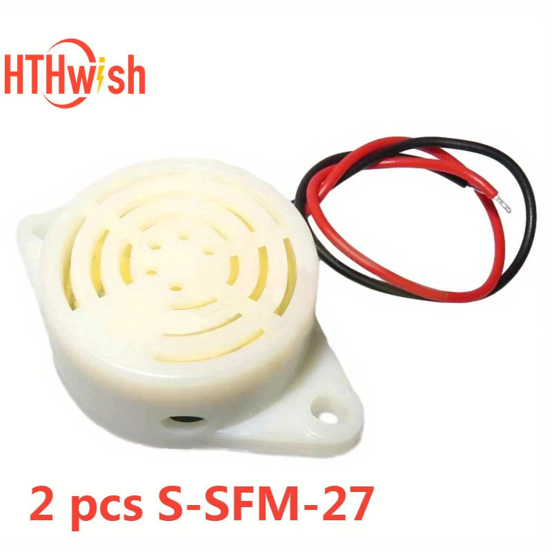 2pcs/Lot SFM-27 Active Buzzer High-Decibel 3-24V 12V 95DB Electronic Buzzer Beep Alarm Intermittent For Arduino diy Buzzer