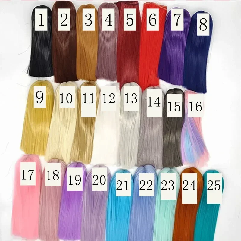 BJD SD doll fake hair 1/3 1/4 1/6 1/8 1/12 instant noodles roll male and female high temperature fiber wigs  doll accessories