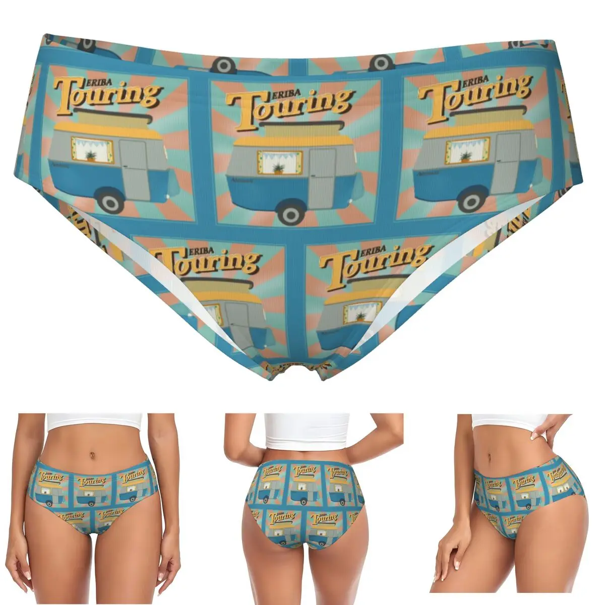 

Винтажные трусики Touring Eriba Puck Adventure на заказ, женские удобные трусы, нижнее белье, дышащие женские трусы