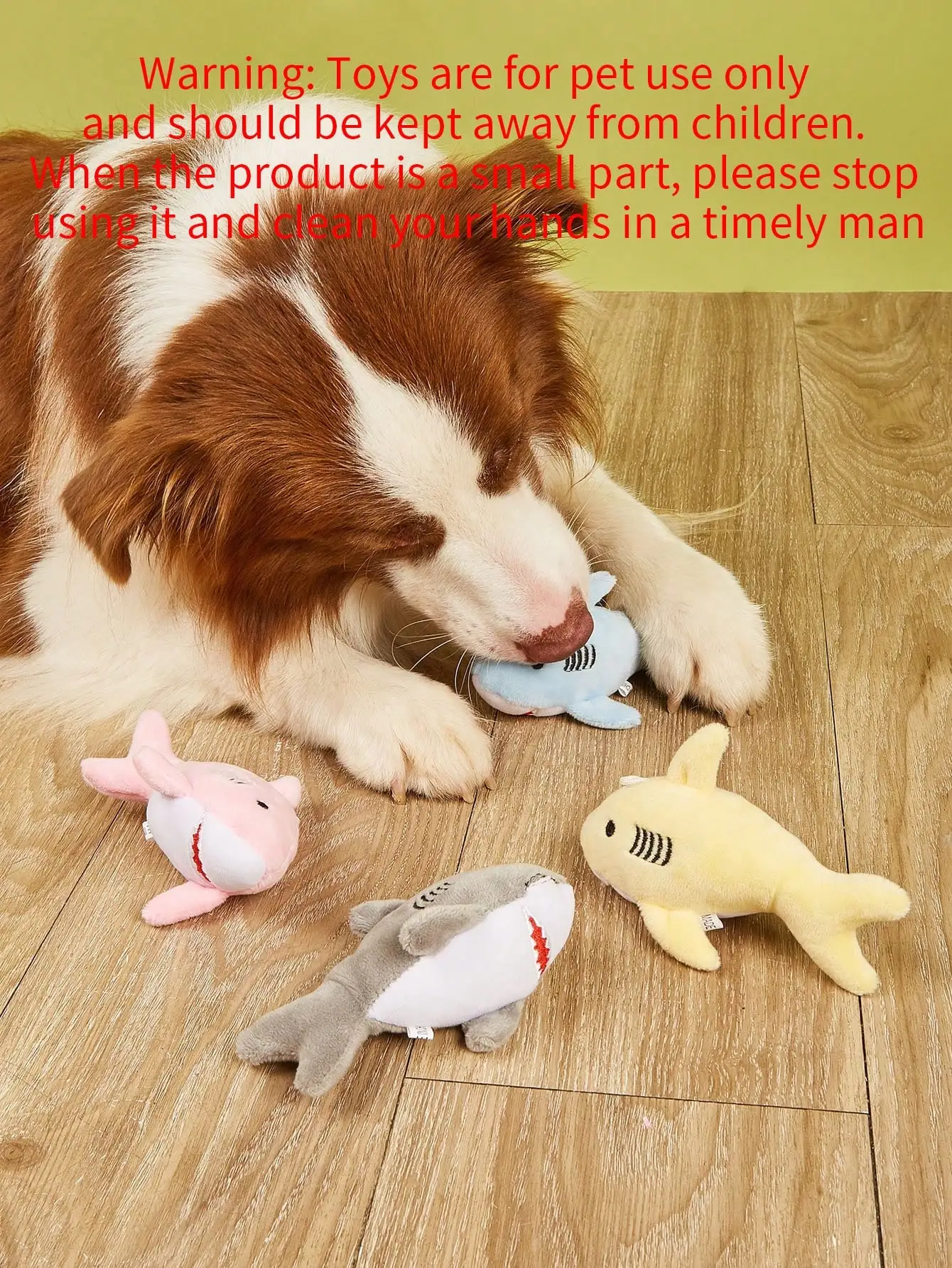 1/2 Pcs Cute Shark Pet Plush Toy Soft Safe Chew Toy for Small Dogs Puppies Interactive Bite Resistant Dol view 3
