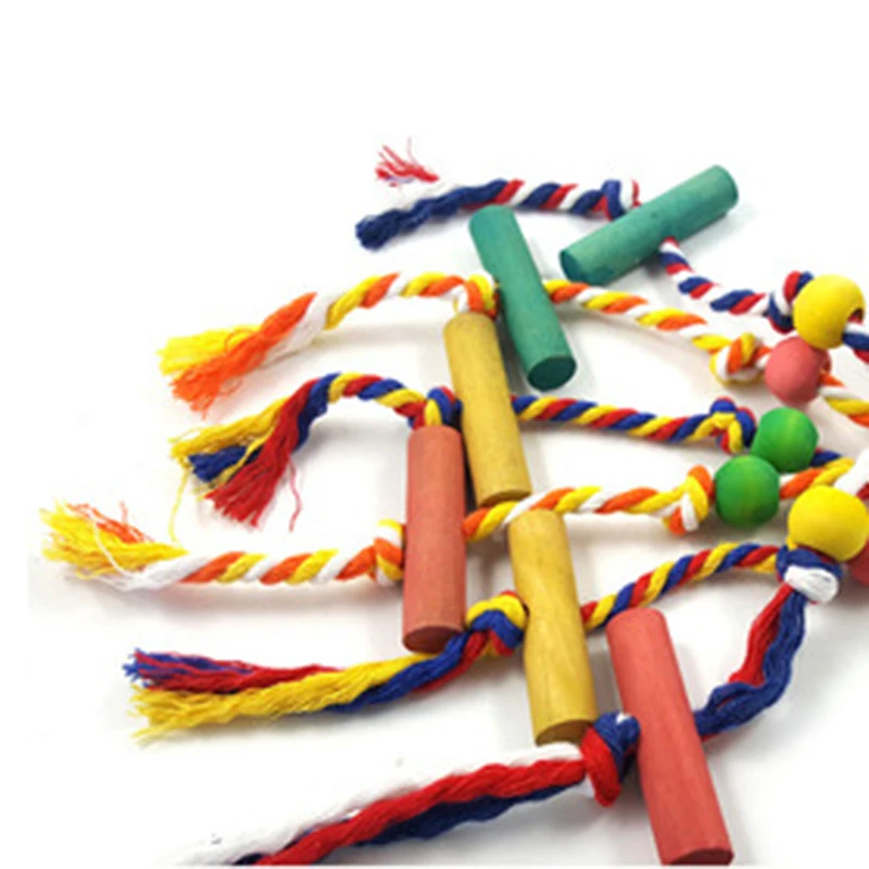 Bird Chewing Toy Funny Cotton Rope Parrot Toy Bite Resistant Bird Tearing Toy Cockatiels Training Toy