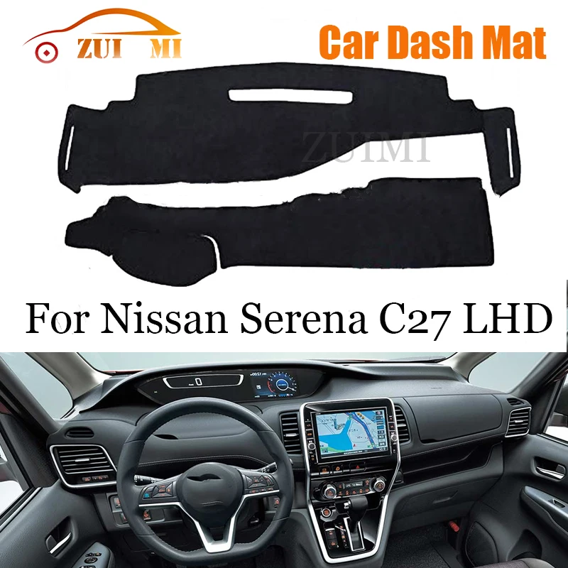 

ZUIMI Dashboard Cover Dash Mat Dashmat For Nissan Serena C27 LHD RHD Dash Board Cover Pad Sun Shade