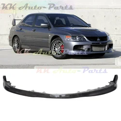 Carbon Fiber S Style Front Spoiler Bumper Chin Lip Splitters For Mitsubishi Evolution EVO 9 Lancer 2006-2009 Auto Tuning