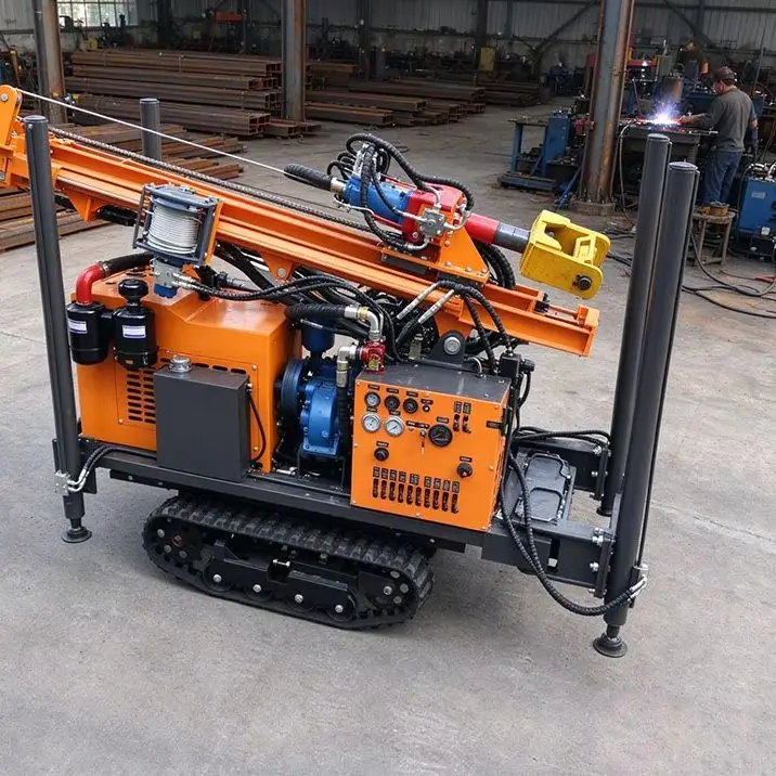 Customized 200M Wheel Type Hydraulic Drilling Rig Flexible Power Matching Different Rock Stratum Water Well Drilling Machine