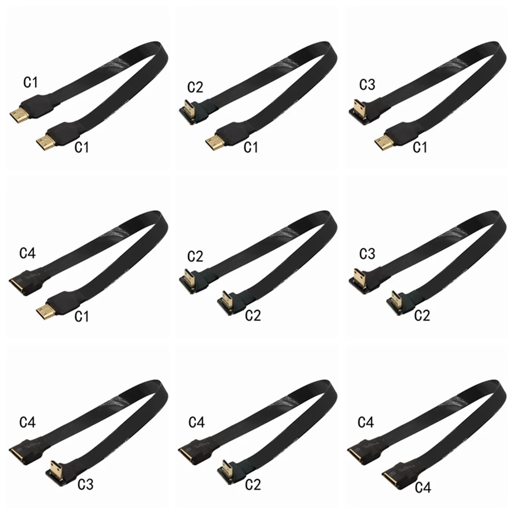 5CM 10CM 15CM 20CM 50CM 1M Mini HDMI high-definition HDMI elbow camera, soft video cable camera, aerial camera, PTZ FPV dedicate