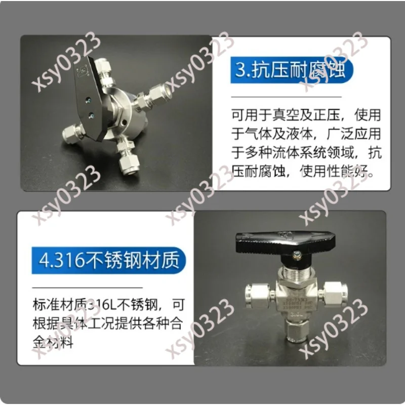 Picture 4: 316L Stainless Steel Two-way Ball Valve, Ferrule Fitting On-off Stop Valve