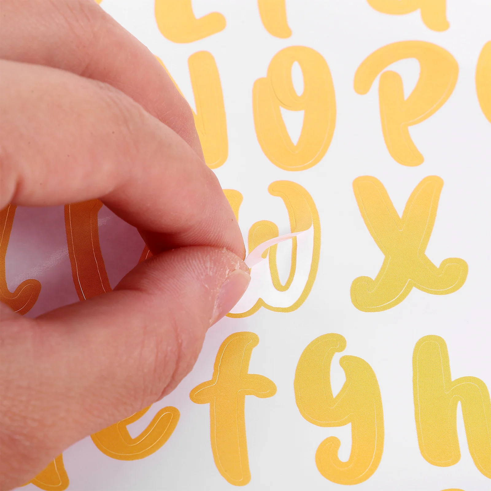 

5pcs Vinyl Name Stickers Waterproof Removable Letter Alphabet Self Adhesive Decals Mailbox Bottle Folder Tags Gold Labels