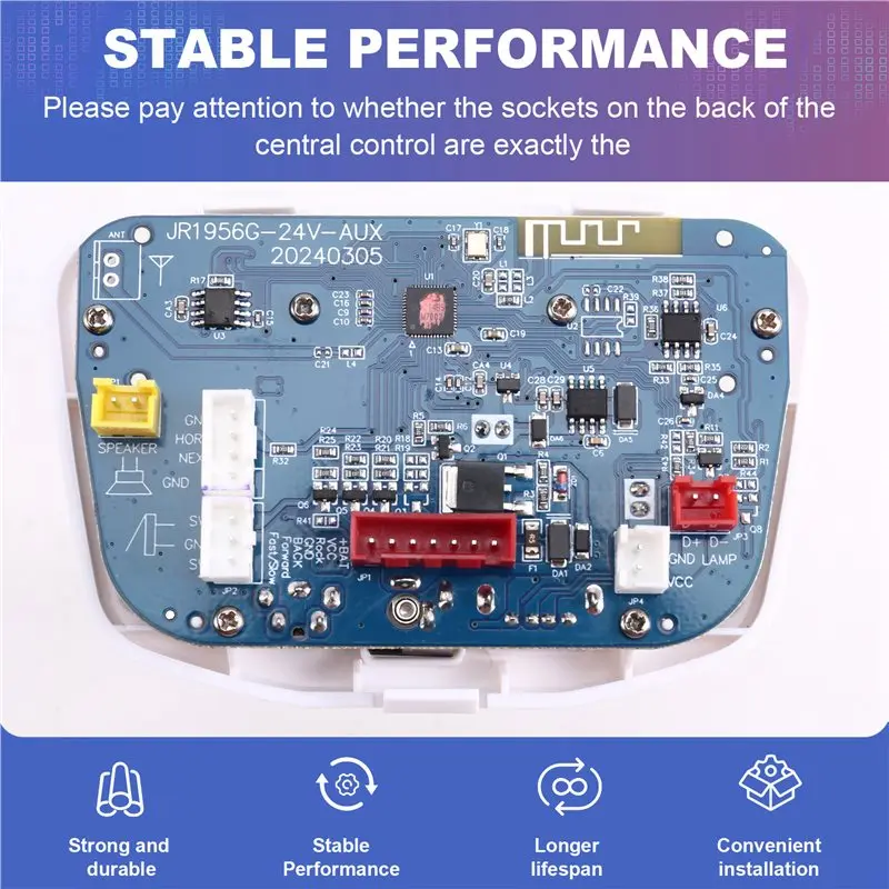 Electric Ride On Car Vehicle 24V JR1956G Children' S Central Control Box Music Player Power Control Board-Y44A