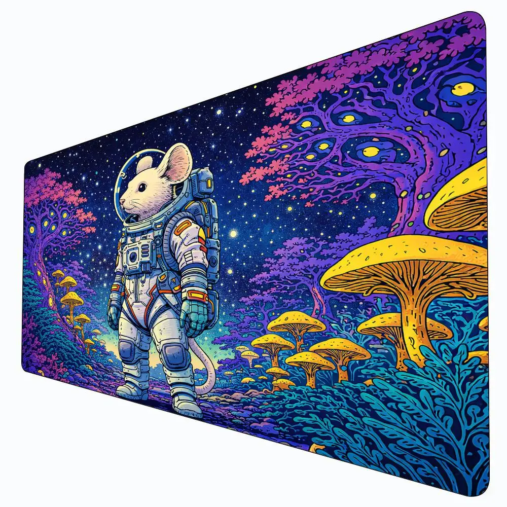 

Игровой коврик Fantasy Mouse Astronaut MTG для карточных игр, нескользящий, прочный, 35x60 см, для командных игр, коврик для настольных игр TCG