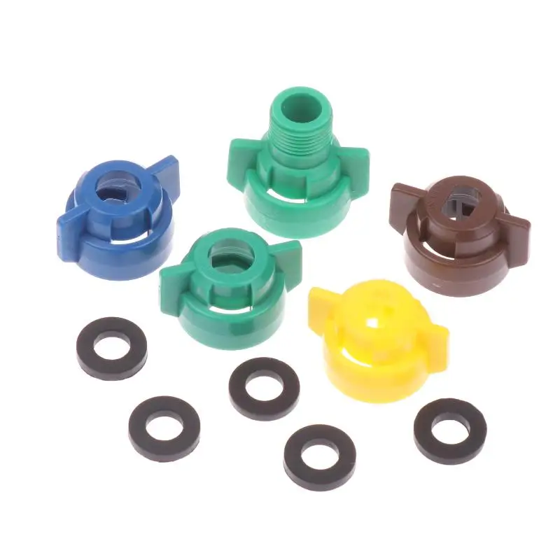 New Sale 1 Set Fan-shaped Nozzle Flat Mouth Cap Agricultural Biocide Spraying Machine Nozzle Spray Cap Circular Cap Flat Cap