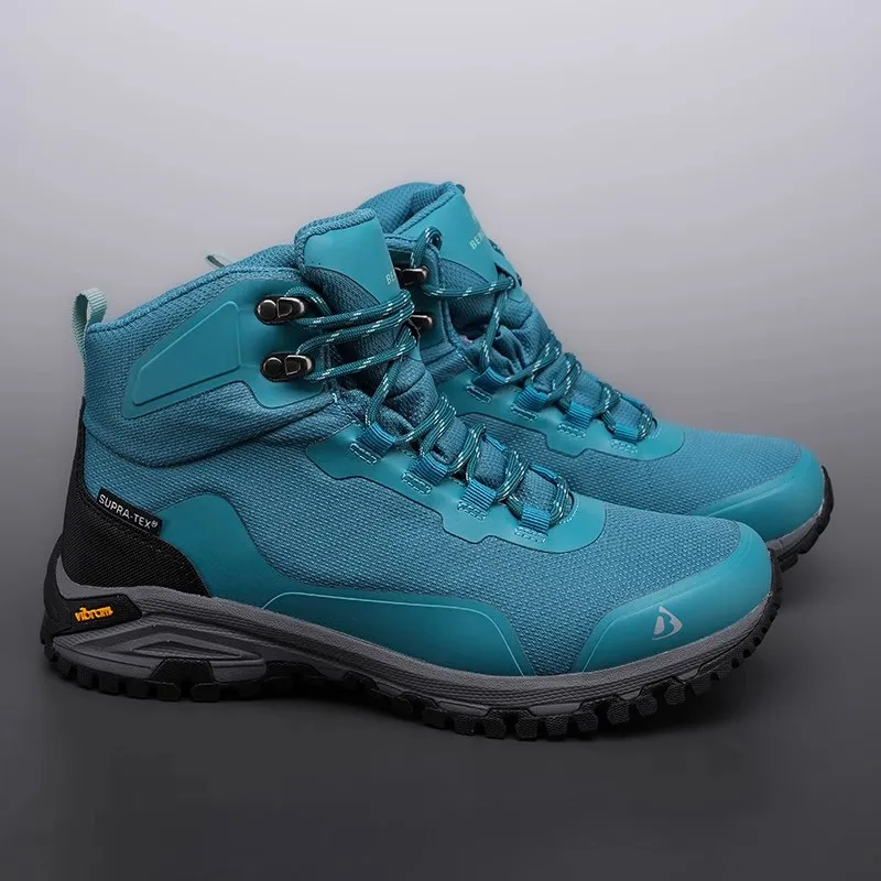 

2025 New Spring Hiking Shoes Men Women Slip Resistant Outdoor Boots Couple High Top Hiking Shoes Unisex Waterproof Walking Shoes