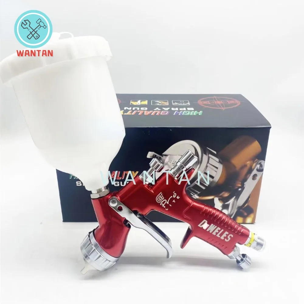 

HVLP Paint Spray Gun Red Gravity Spray Gun 1.3mm and 600ml Paint Tank for Painting Car Aerograph Repair Spray Gun Air Tools