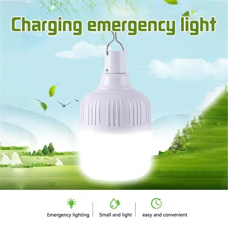 Imagem -05 - Lâmpada Led Recarregável Usb Lanterna Portátil Alto Brilho Emergência para Casa Camping 80w 120w 180w 320w