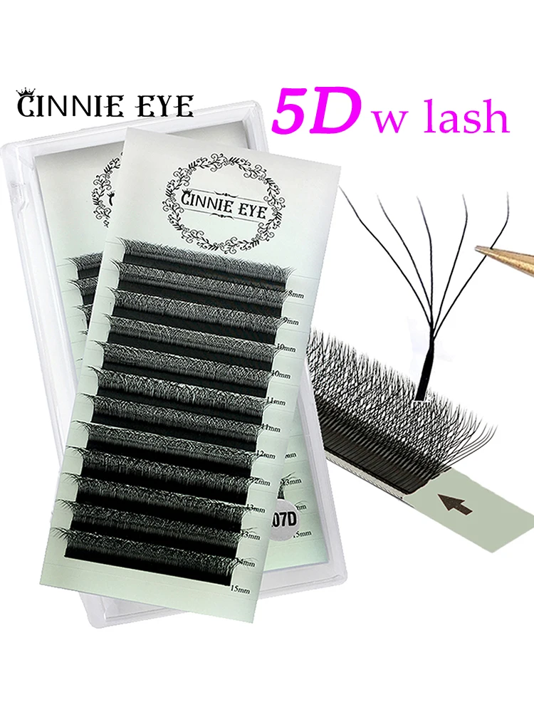 4D W Wimpernverlängerung 5D 3D Russland Volumen Wimpern Flauschige vorgefertigte Fächer Kleeblatt Nerz Faux Cil Lashes Dolly Hybrid Wimpern 3D Cilios