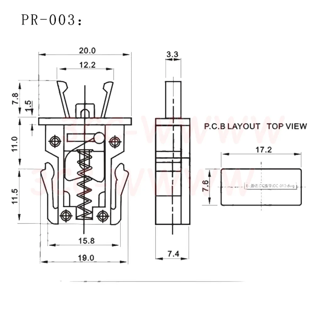 5X PR-001 PR002 PR-003 PR-004 PR-005 SP-005 Small Door Lock Switch Lock For MS Air Conditioner Set Top Box TV EVD DVD Door Cover