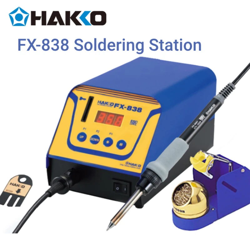 HAKKO FX-838 Soldering Station Original Professional Heat  Welding Equipment Soldering Iron SMD PCB Cell Phone Repair Tool