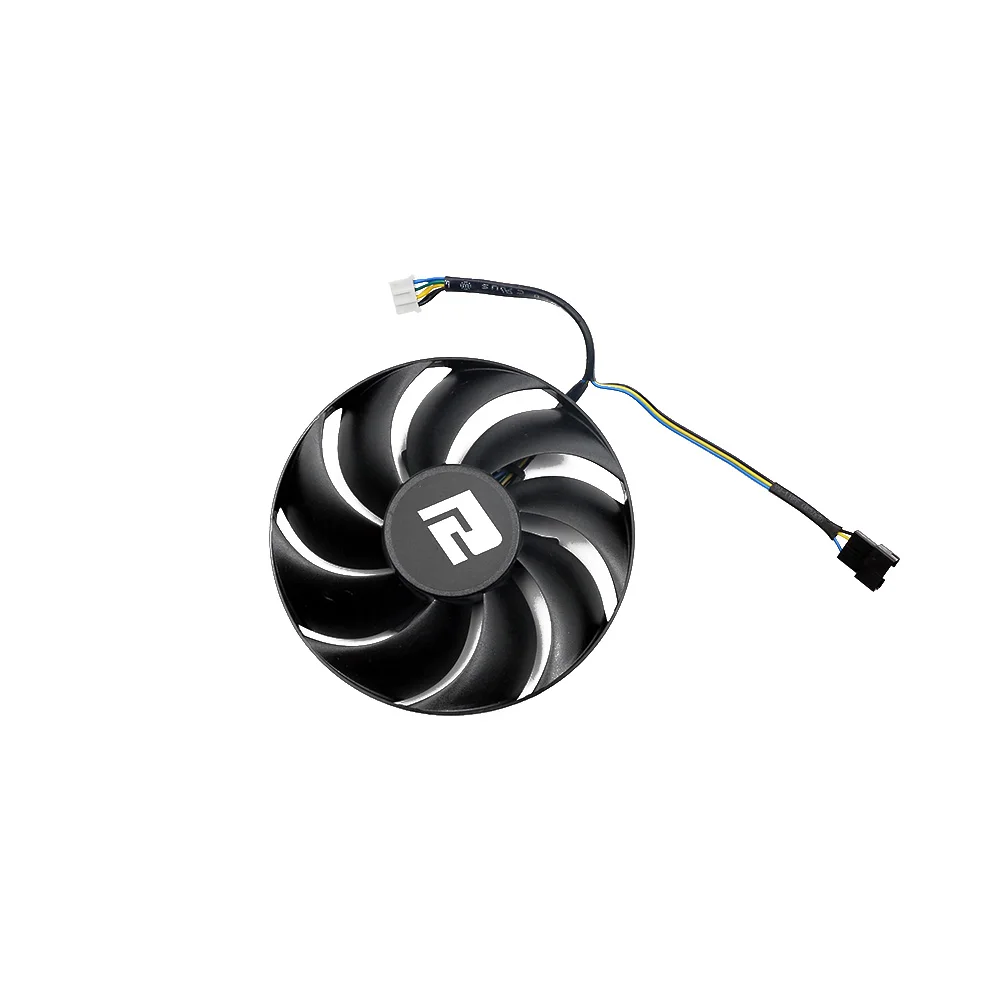 파워컬러 RX7600 V2 파이터 그래픽 카드 쿨러 선풍기, T129215BU 비디오 카드 냉각 선풍기 RX 7600 썸네일 5