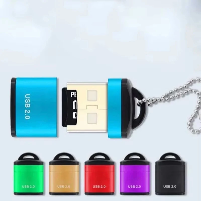 1-6Pcs Mini High Speed USB 2.0 Card Reader TF  Memory Card Adapter For Computer Desktop Laptop Notebooks  USB cartridge
