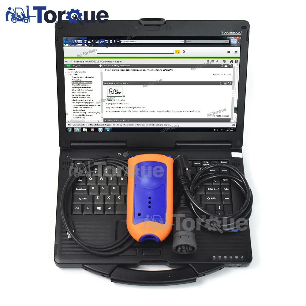 

Thoughbook CF53 Laptop for JD V2 Electronic Data Link Tool Interface JD AG CF Agriculture Tractor advisor Diagnostic Tool