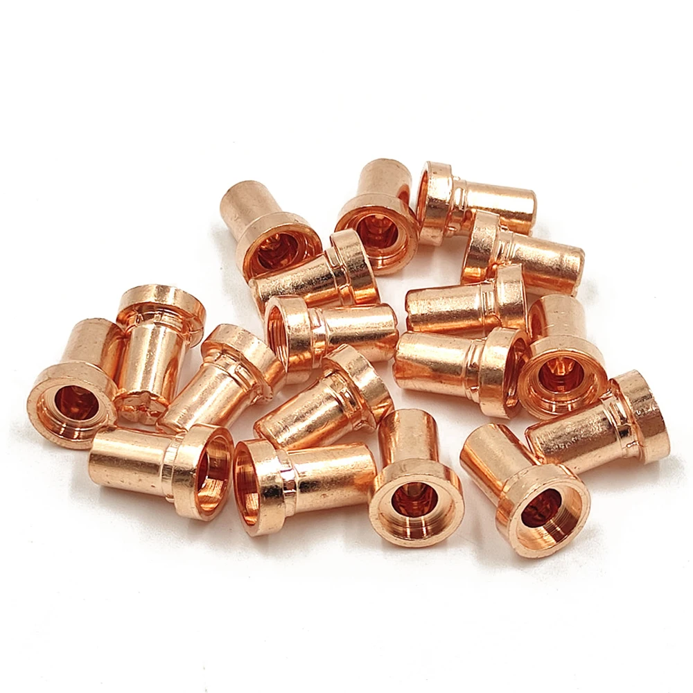 20/40/60pcs Consumables Red Copper Extended Long Tip Electrodes and Long Nozzles For PT31 LG40 40A Air Plasma Cutter