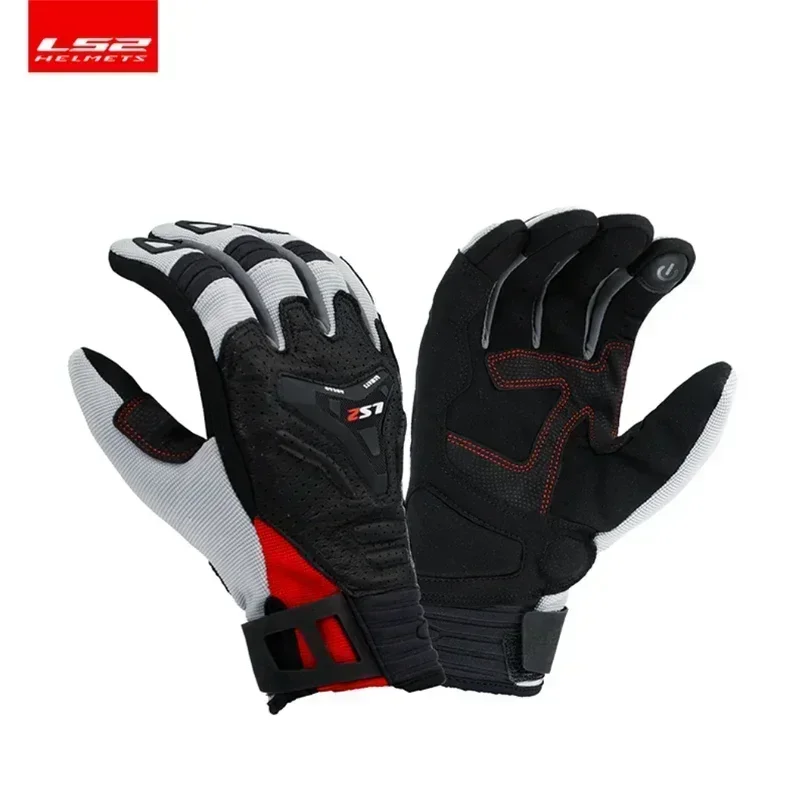 LS2 motorcycle riding full finger gloves ls2 MG016 touch screen wearable comfortable protective gloves for men