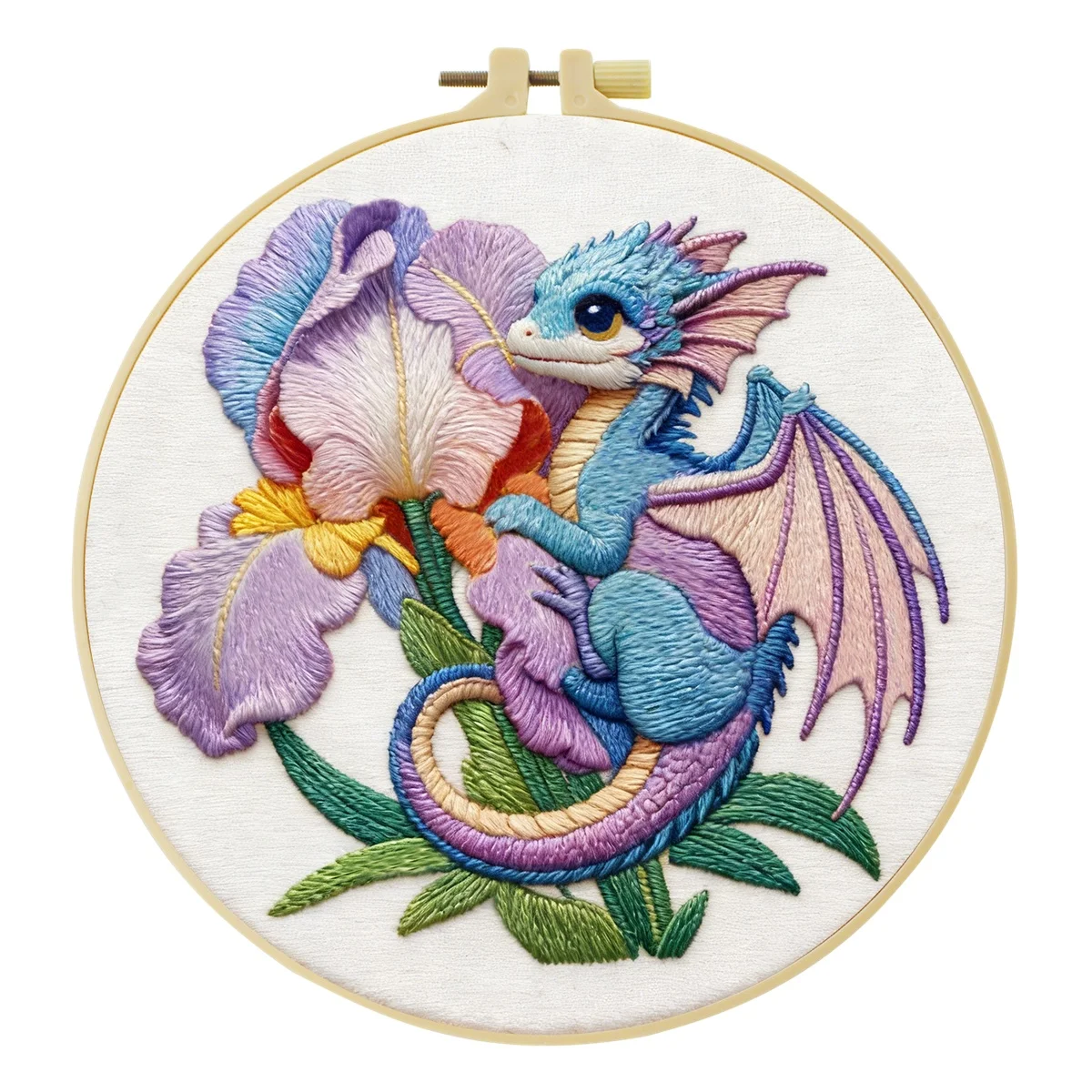 1 Stück DIY Tier-Stickerei-Werkzeugset für Anfänger, Heim-Nähhandwerk-Set, Stickerei-Set, Geschenk, Muster, Handgemacht – Detail 11