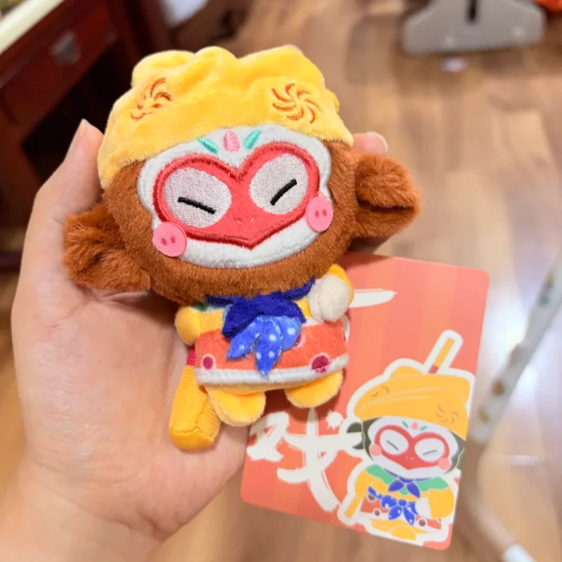 

Hot Monkey King Plush Keychains Cultural And Creative Peripherals Fashionable Popular Dolls Trendy Collectible Toys Kawaii