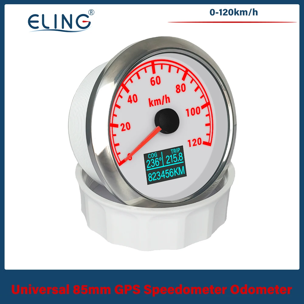 

Спидометр ELING 85 мм с GPS, 0-60 миль/ч, 0-80 миль/ч, 0-120 миль/ч, 0-160 миль/ч, 0-200 миль/ч, с 7-цветной подсветкой для автомобиля и лодки