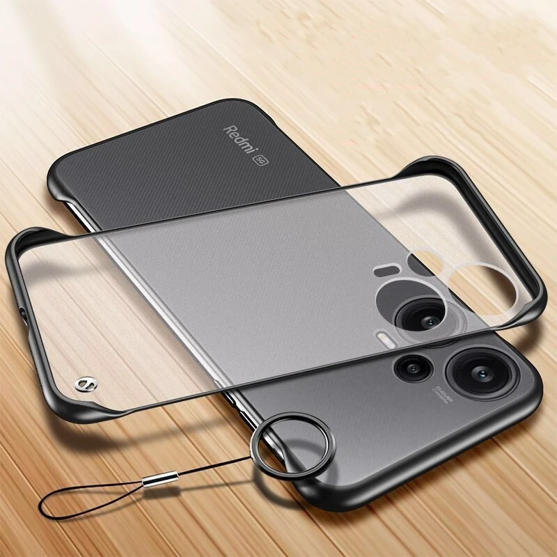 Slim Thin Case For Poco F5 Case Magnetic Ring Phone Cover For Xiaomi Poco F5 5G Funda Stylish Simple Matte Transparent Bumper