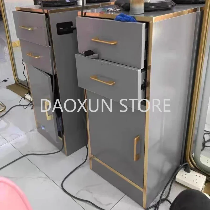 Beauty Salon Hair Auxiliary Tool Carts For Salon Furniture Metal Salon Trolleys Tool Cabinet Barber Shop Hairdressing Cabinet