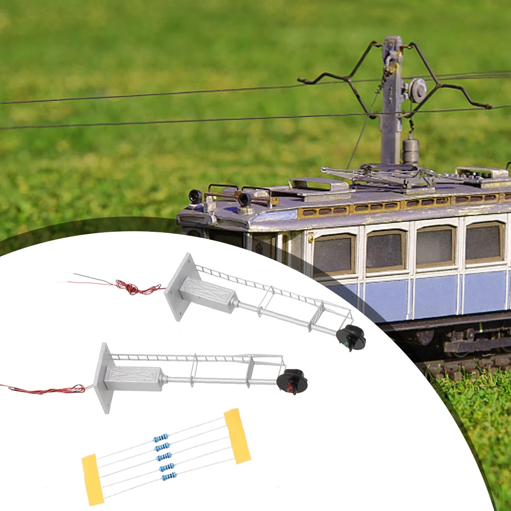 1 x Fine Metal Cabinet HO Scale Model Railroad Twolights Searchlight Signal, Red/Green Light, Common Anode, Steel Material