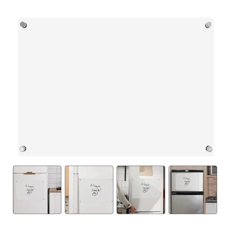 Magnetic Dry Erase Planning Board Clear Blank Memo Board Easy To Write For French Fridge Door