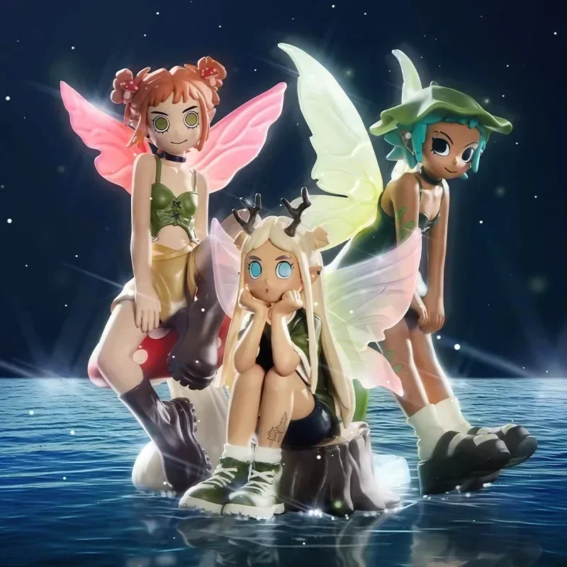 Pop Mart Peach Riot Punk Fairy Series Blind Box Guess Bag Desktop Decoration Cute Model Gift Girl Blind Bag Toys Anime Figure