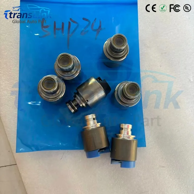 5HP24 5HP24A 8PCS Transmission Solenoids Kit Suit For BMW 740i 525i X5 4.4i Jaguar XJ8 XK8 4.0L