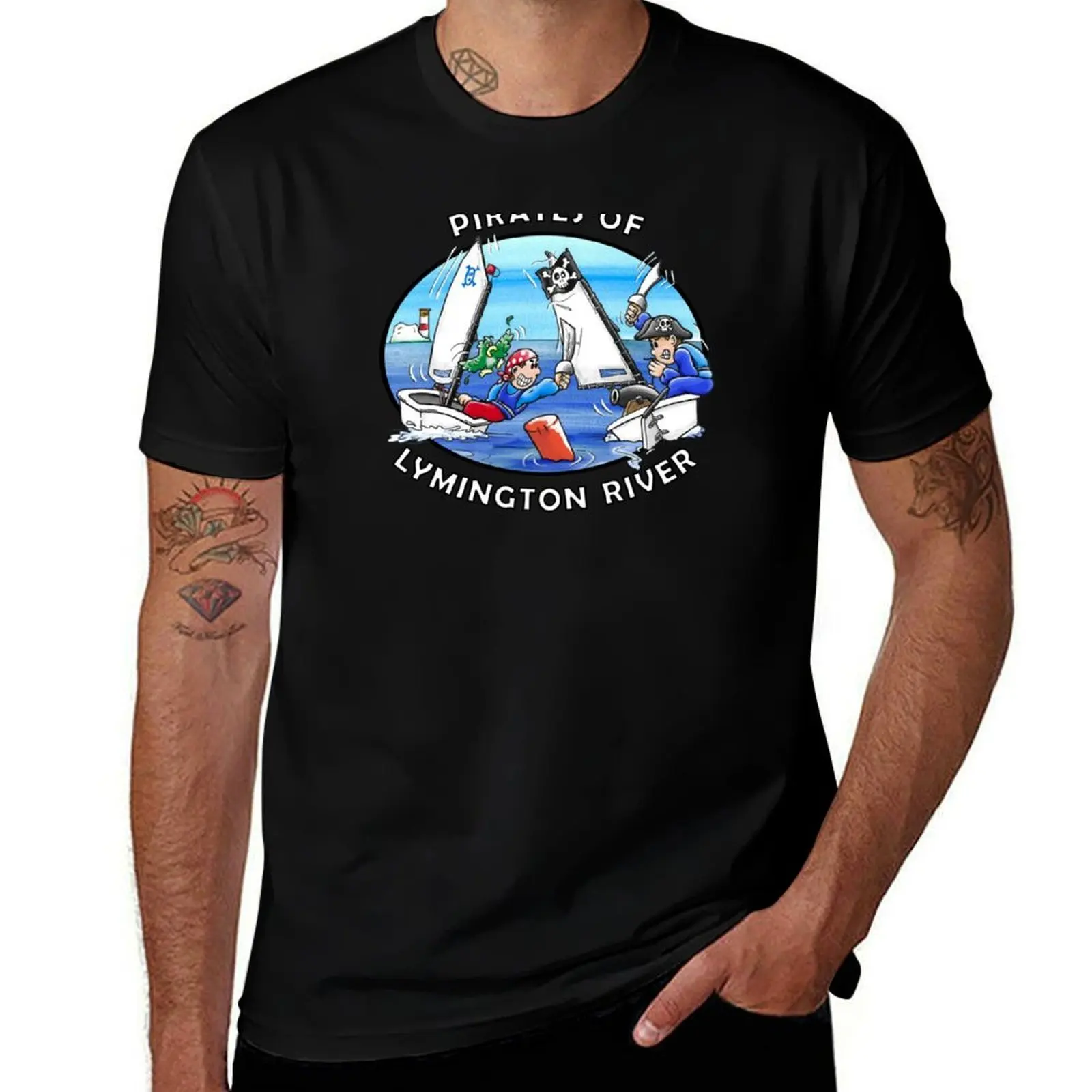 Pirates Of Lymington River! T-Shirt Regular Fit Plain Tee Shirt