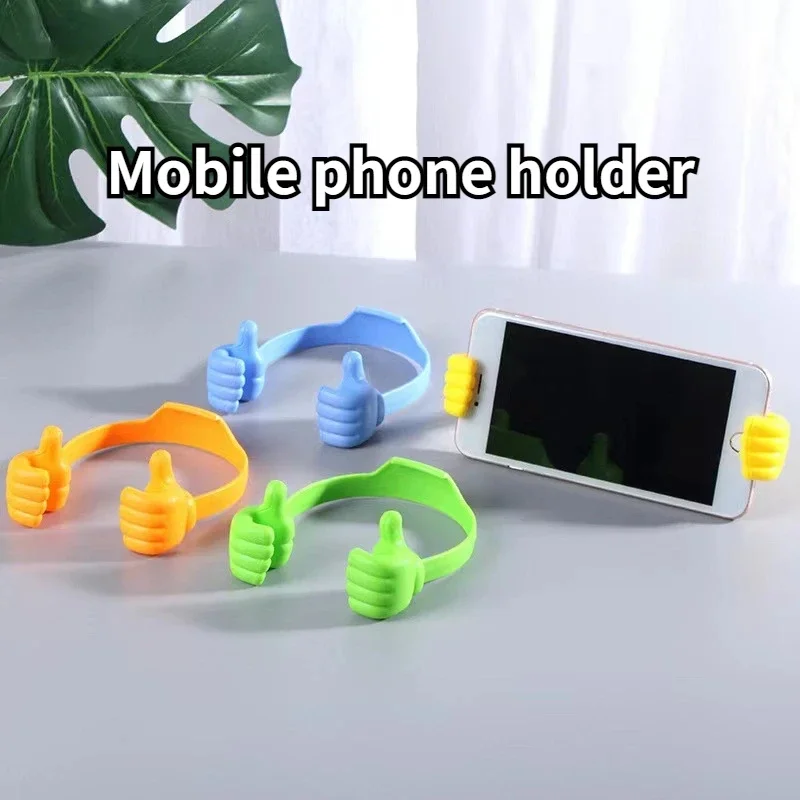 1pc Colorful Thumbs-up Hand Modeling Cellphone Stand Bracket Mobile Phone Holder Mount Tablet Desk Holder for Iphone Xiaomi 2025