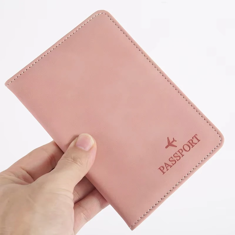 Schlanke RFID-blockierende Reisepasshülle, PU-Leder Impfpass-Etui, Leichtes, Schickes Reisezubehör für Täglichen Gebrauch – Detail 3