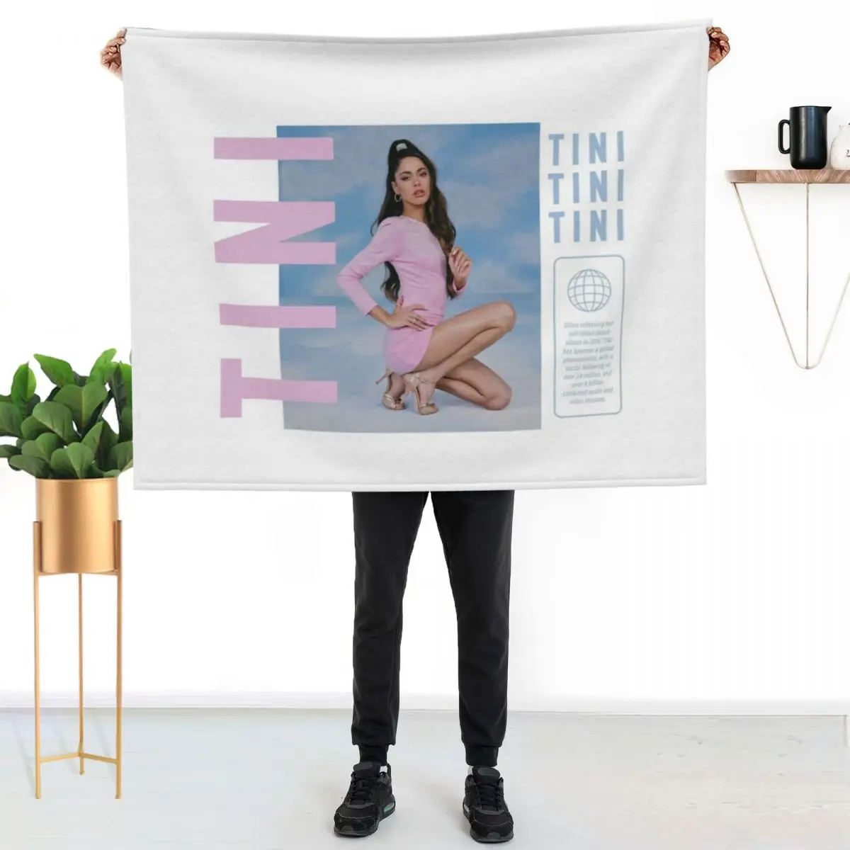 Tini Tini Tini Throw Blanket Machine Washable Soft Warm Blanket