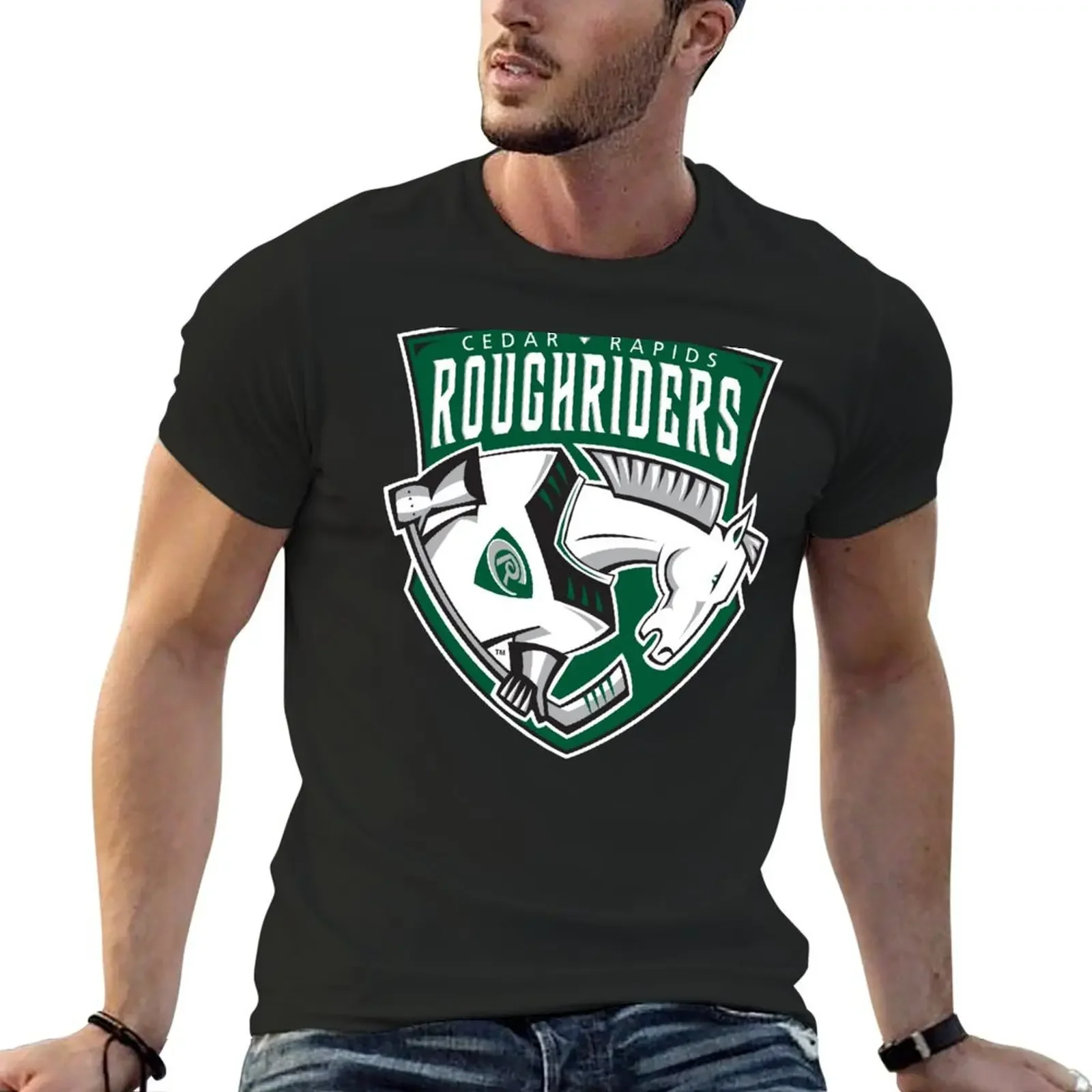 Cedar Rapids RoughRiders T-Shirt anime shirt football t shirt topping clothes t shirts for men cotton