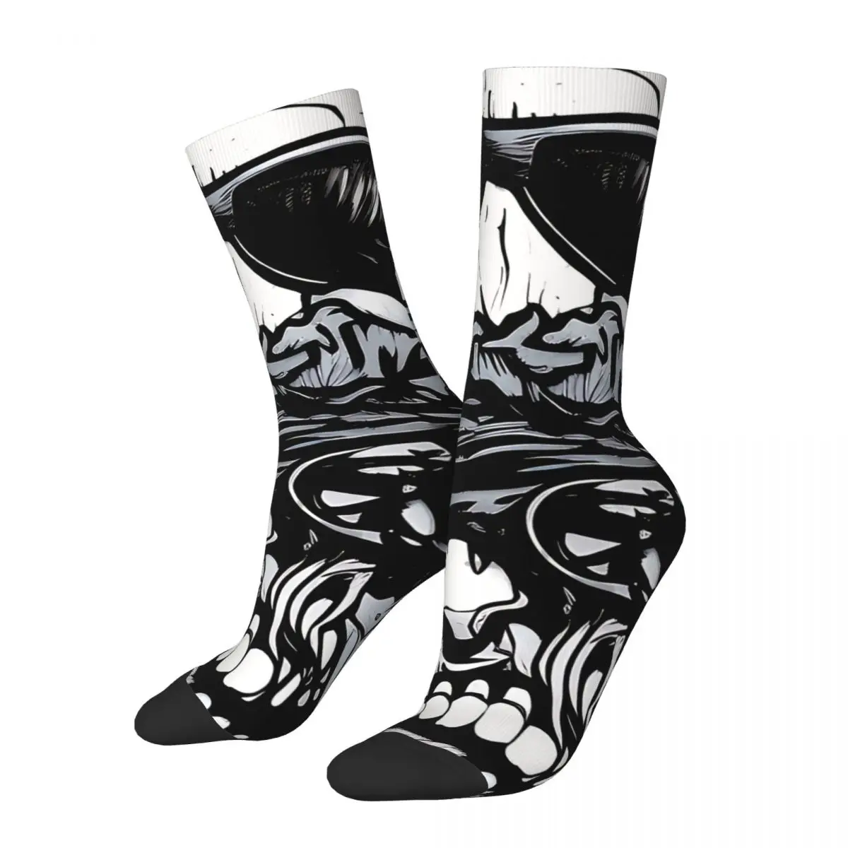 

Vintage Zombie Cool Men's Socks Graffiti Style Art Unisex Novelty Pattern Printed Crazy Crew Sock Gift