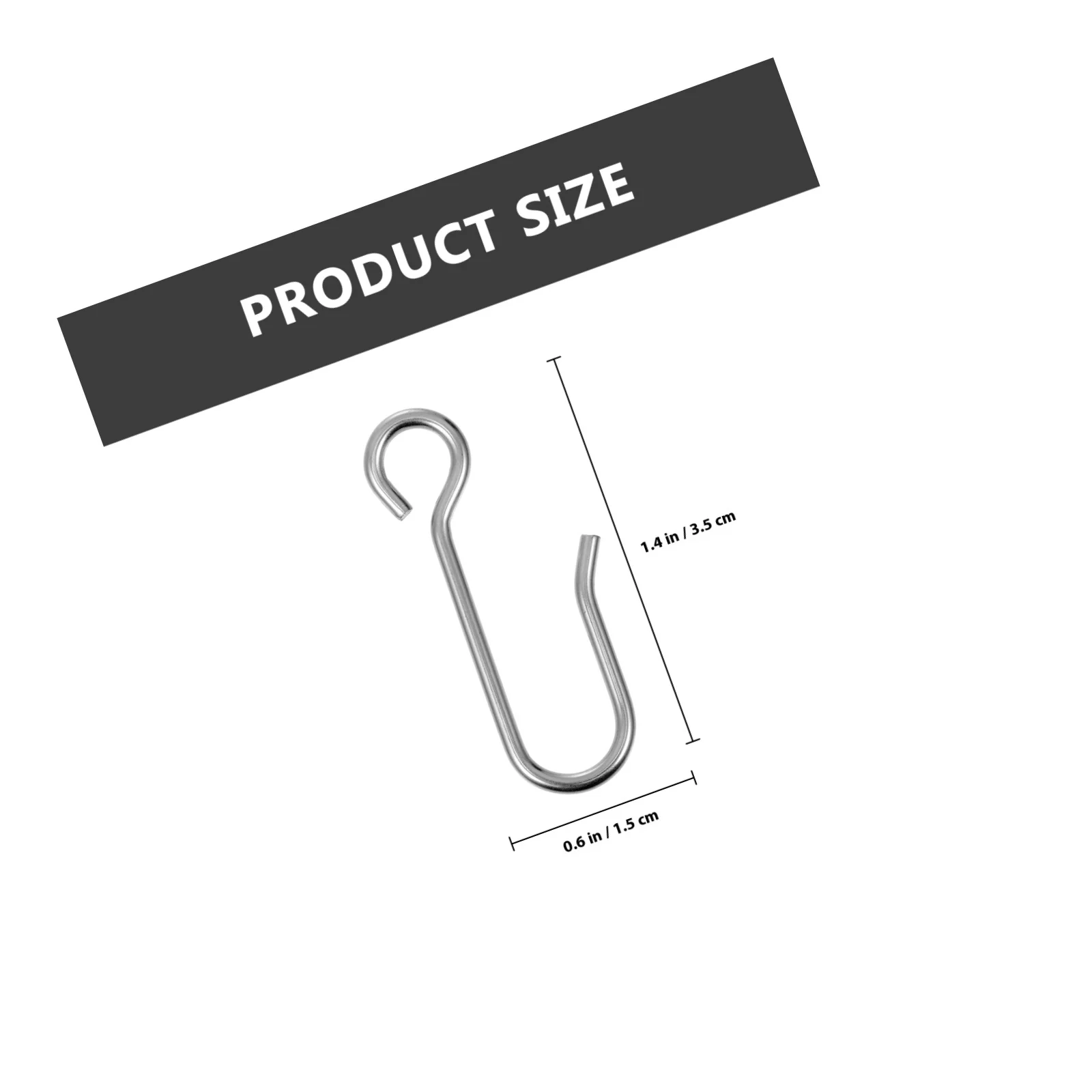 100 قطعة من الفولاذ المقاوم للصدأ S نوع السنانير حوامل الستائر المقاومة للصدأ الاستخدام العالمي للحمام والمطبخ وغرفة النوم والمكتب