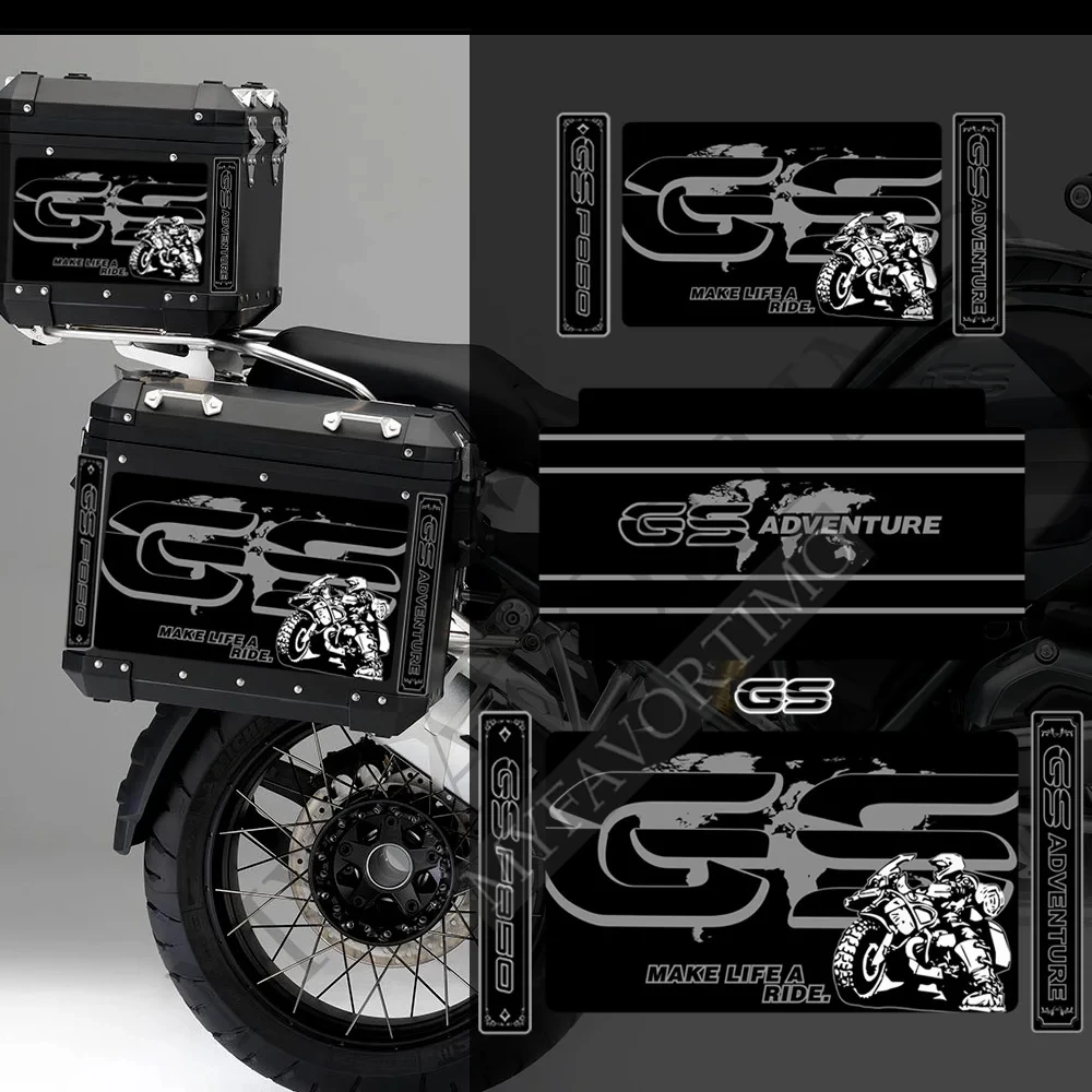 

For BMW F850GS F 850 GS GSA Adventure Topcase Trunk Luggage Aluminium Stickers Decals Top Cases