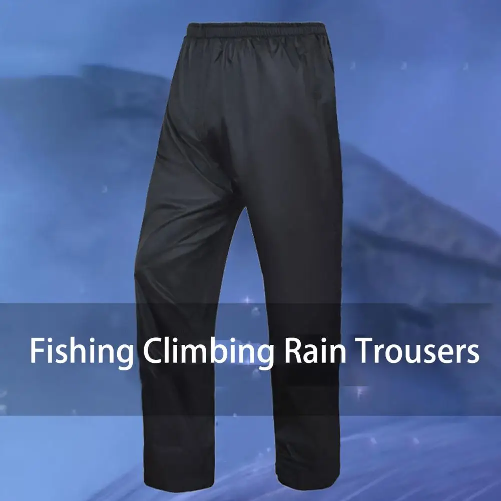 

Comfortable Rain Trousers Splash-resistant Rain Resistant Reliable Ankle-banded Design Women Men Rainwear