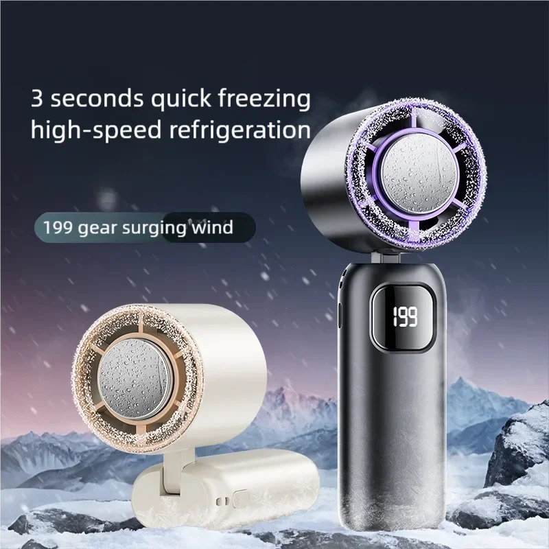 Xiaomi Youpin 扇風機ポータブルターボファン充電式冷却ハンドヘルドデスクトップ兼用エアコンキャンプファン新