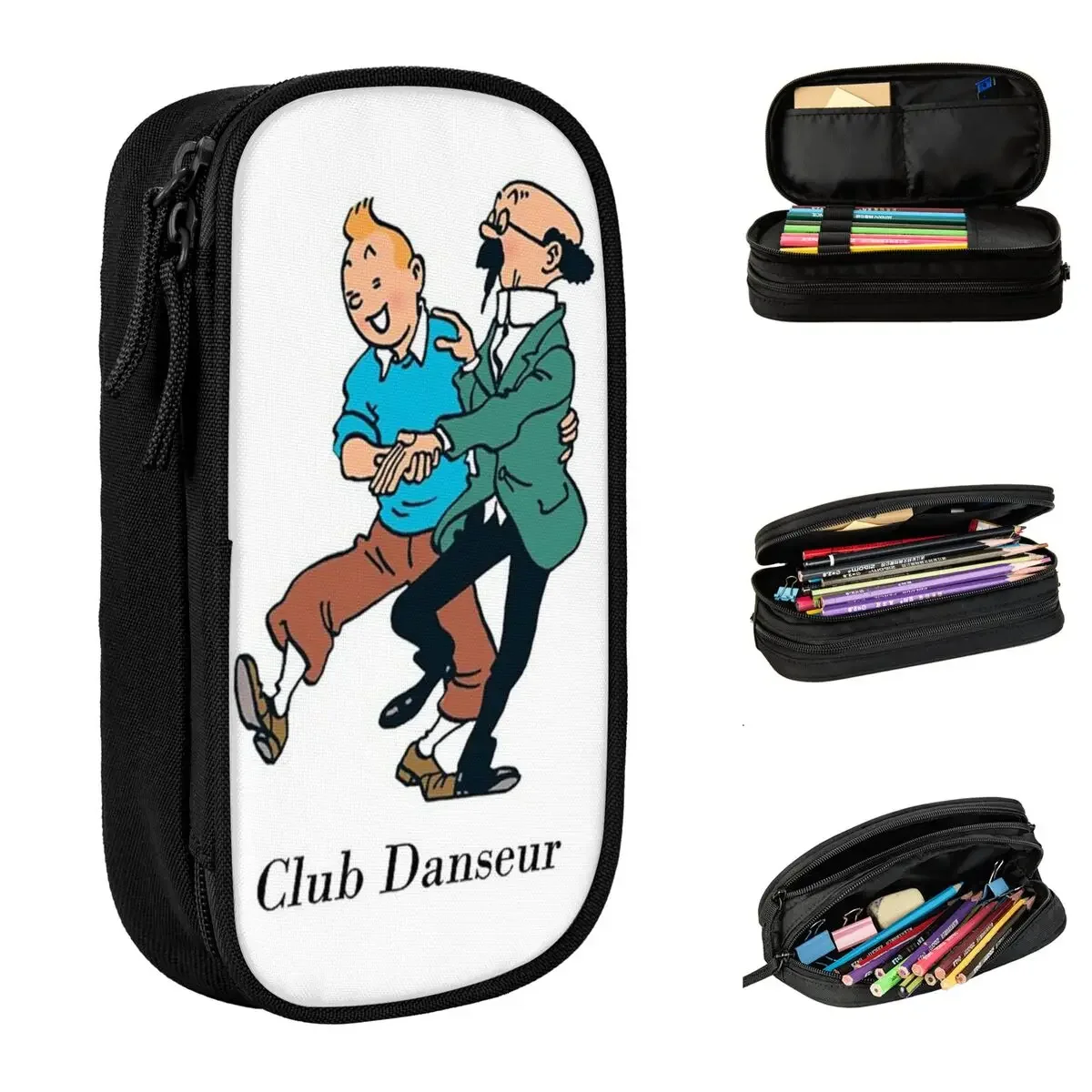 

Tin Teen Dancer Club Pencil Cases Fun Pen Box Bag Girl Boy Big Capacity Students School Gift Pencilcases