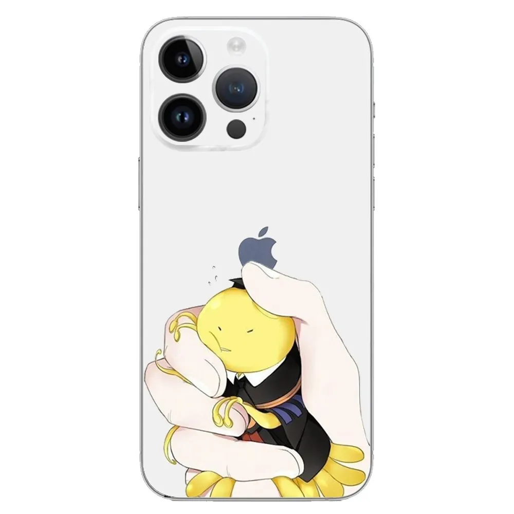 Coque de téléphone A-Assassination classe C, pour iPhone 16,15,14,13,12,11 Plus,Pro,Max,XR,XS,X,7,8,SE,Mini, Silicone Transparent souple