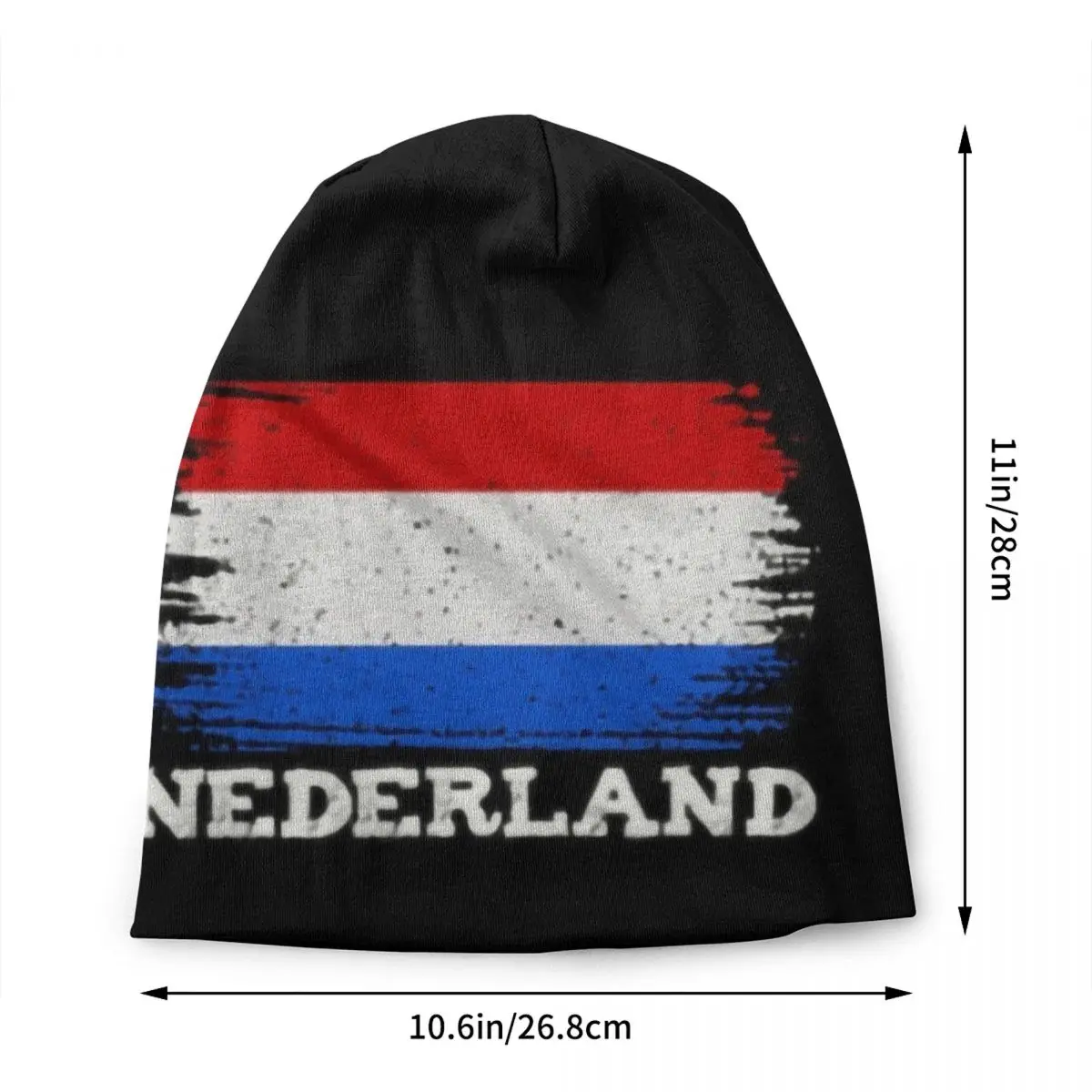 Netherlands Nederland Flag Country Supporter Skullies Beanies Caps Men Women Unisex Trend Winter Knitted Hat Adult Bonnet Hats